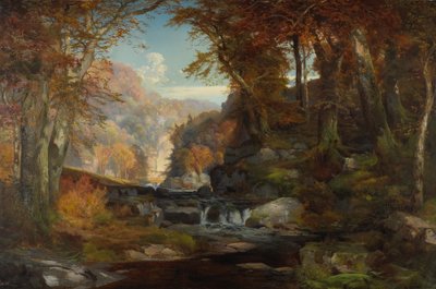 Une scène sur le ruisseau Tohickon : Automne, 1868 - Thomas Moran